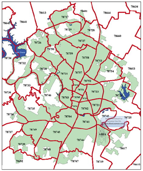 City Of Austin Zip Code Map Mortgage Resources