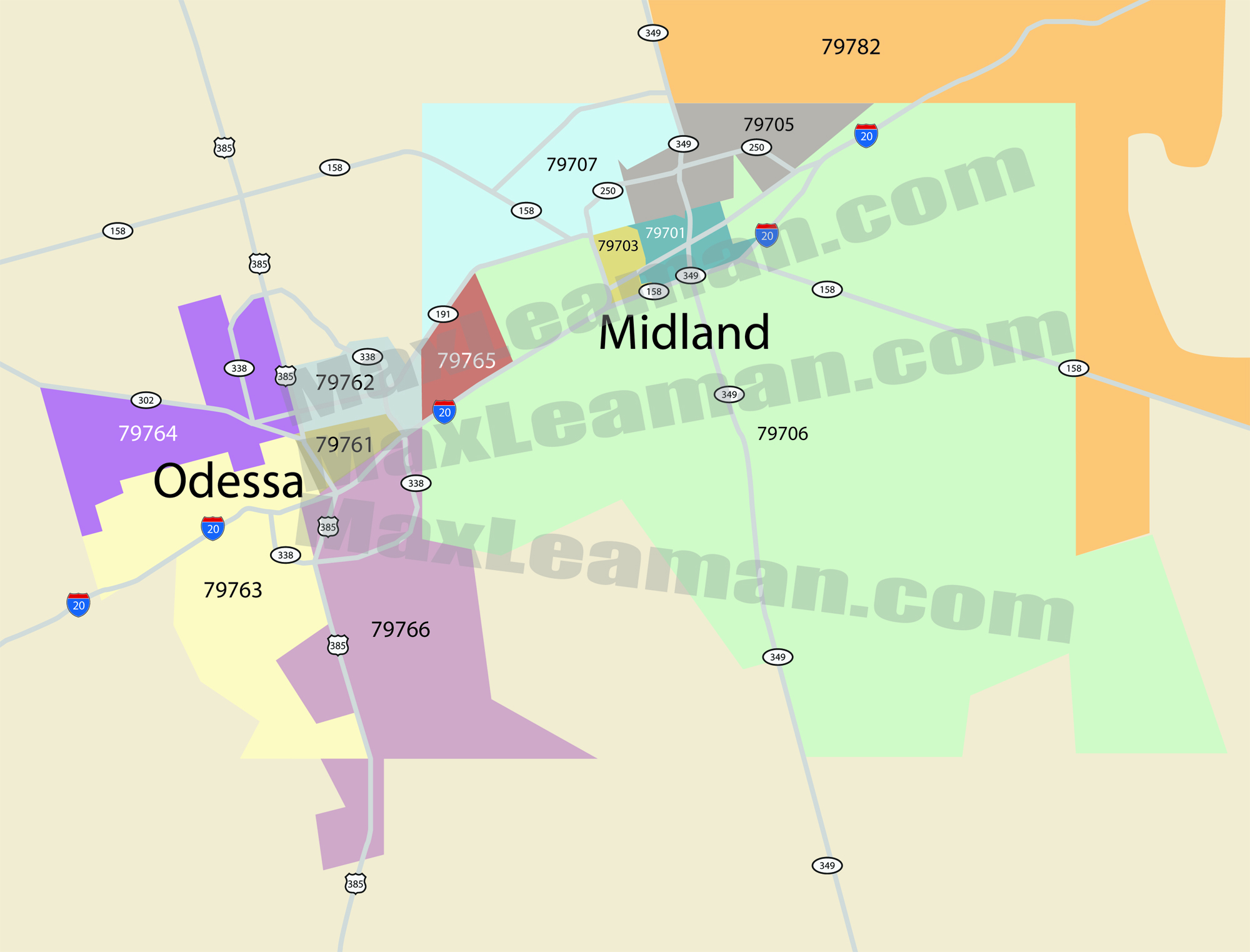 Midland Odessa Zip Code Map Mortgage Resources