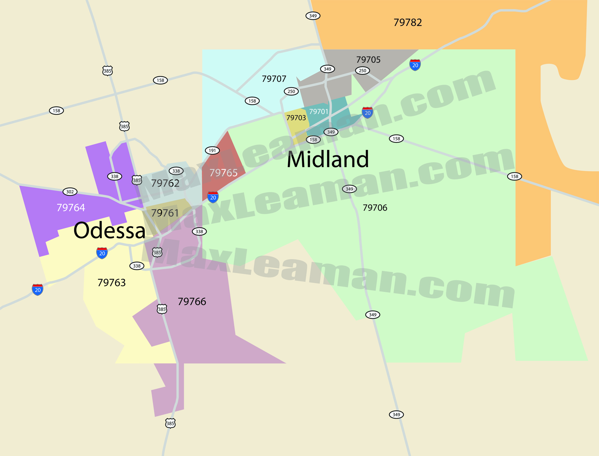 Odessa Tx Zip Code Map Midland Odessa Zip Code Map | Mortgage Resources