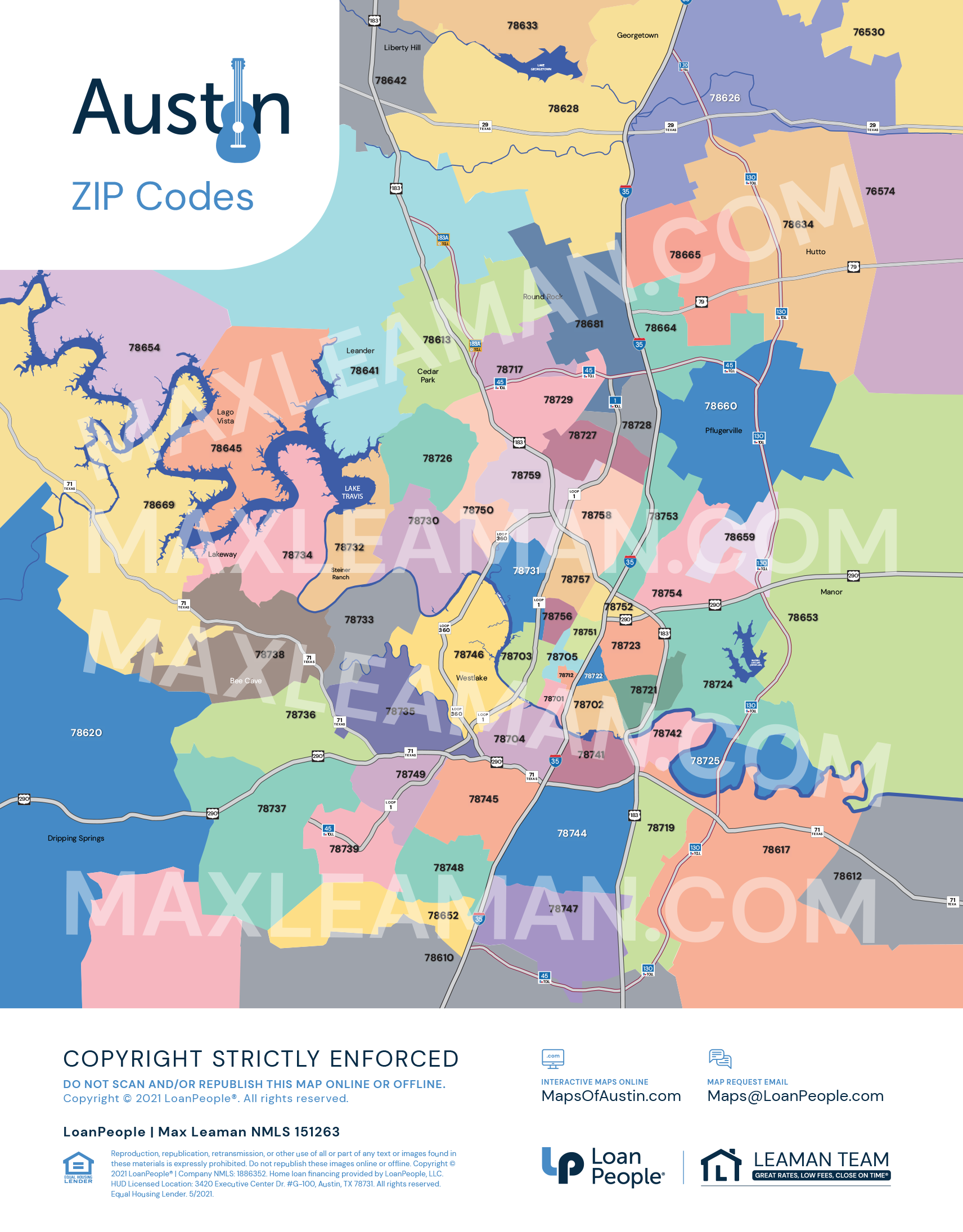 Zip Code Map Of Austin Greater Austin Area Zip Code Map | Mortgage Resources