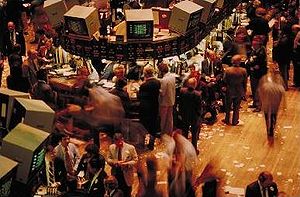 The floor of the New York Stock Exchange.