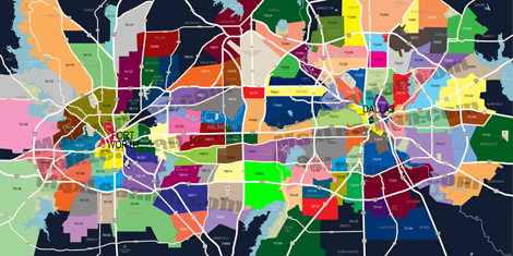 DFW Zip Code Map